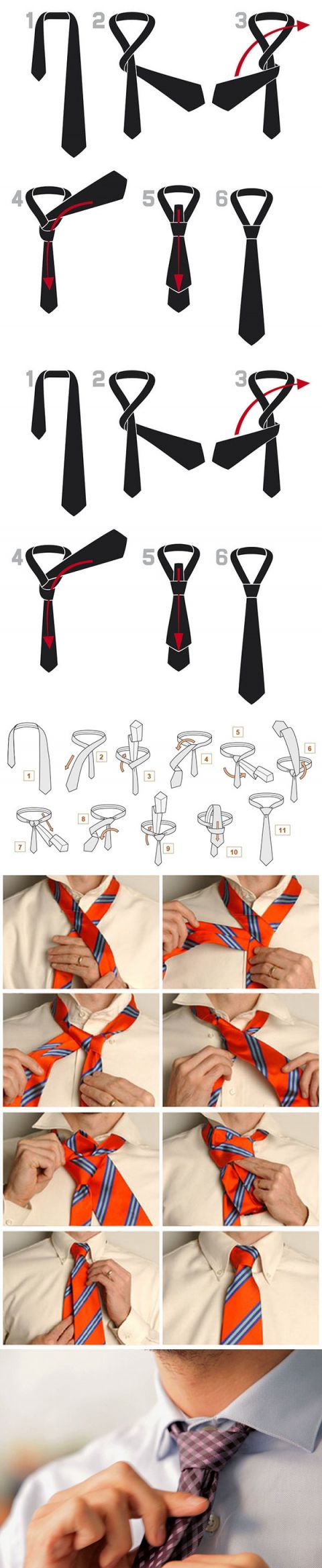галстук как завязать