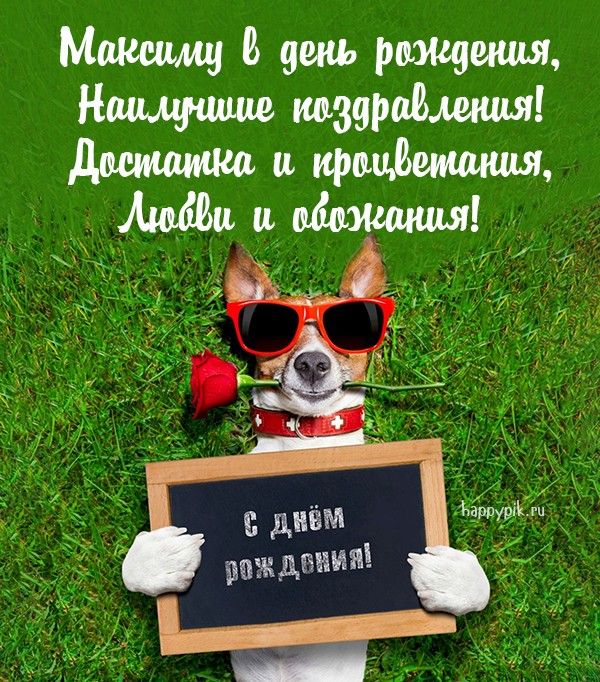 с днем рождения Максим