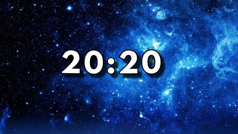 20:20 на часах значение